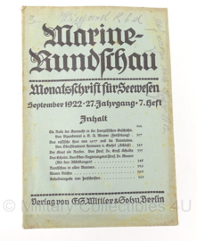 Marine Rundschau boekenset 1922 - set van 3 - origineel