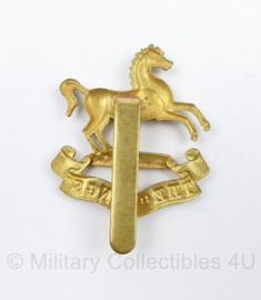 WO2 Britse The Kings Regiment cap badge - 5 x 3,5 cm - origineel