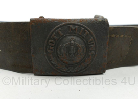 WO1 Duitse koppel met Gott mit uns koppelslot - origineel
