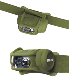 LED hoofdlamp met 4 kleuren - GROEN