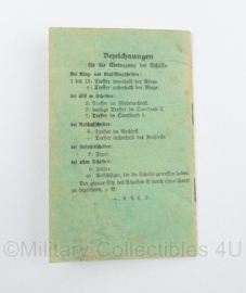 WO1 WO2 Duits Geweer Schiessbuch Infanterie Regiment 6 - 14 x 9 cm - origineel