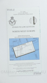 Royal Canadian Air Force Flight Information En Route Low Altitude North West Europe EU(L)2 - 26,5 x 12,5 cm - origineel