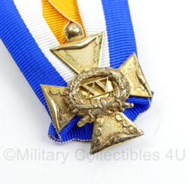 Medaille 15 jaar trouwe dienst - 7 x 5 cm - origineel