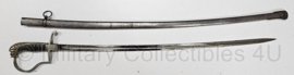 Zilverkleurige Leeuwenkop sabel met schede - 104 cm lang - origineel