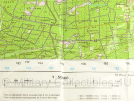 KL Nederlandse leger topografische kaart 2007 1:50 000 - 27 West Heerde - origineel