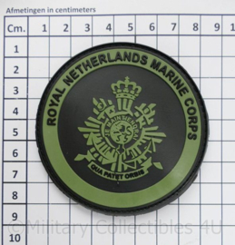 3D PVC Royal Netherlands Marine Corps RNLMC Korps Mariniers KMARNS embleem met klittenband - 8 cm. diameter