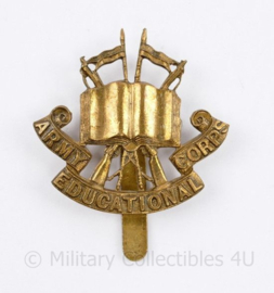 WW2 British cap badge Army Education Corps - Maker JR Gaunt London - 5 x 4,5 cm - origineel