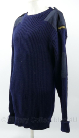 KM Koninklijke Marine Adspirant Reserve Officier 100% pure wool wollen trui donkerblauw - maat 7 = XL - gedragen - origineel