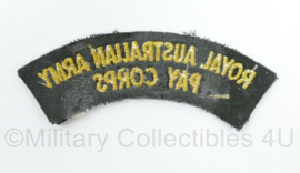 Australian Army shoulder title ENKEL Royal Australian Army Pay Corps - 10,5 x 4 cm - origineel