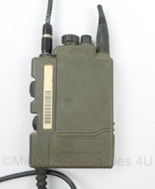 Marconi Selenia H4855 Dual Kit met koptelefoon- en radioaansluiting met koptelefoon met microfoon en tasje - 9 x 3 x 17 cm - gebruikt - origineel