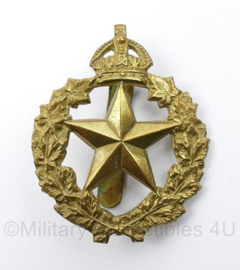WW2 Canadian cap badge Le regiment de Montmagny - King Crown - 5 x 4 cm - origineel
