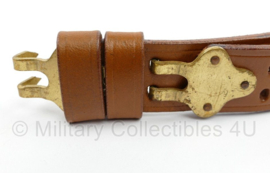 Garand M1, springfield etc. Draagriem M1907 - leer met messing metalen delen