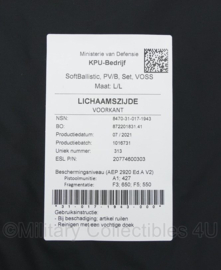Defensie Protectievest SoftBallistic PV/B Set Voss inhoud voor NFP Scherfvest en vest B - maat Small, Medium Long of XXL/L - origineel