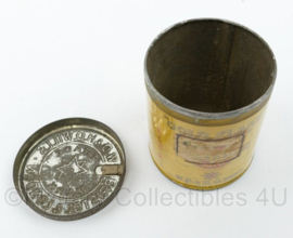 WO2 Brits blik  1940s Vintage WD & HO Wills Gold Flake Honey Dew Cigarette Round Tin Box- zonder inhoud - 7 x 7,5 cm - origineel