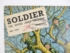 The British Army Magazine Soldier May 1954 -  Afkomstig uit de Nederlandse MVO bibliotheek - 30 x 22 cm - origineel