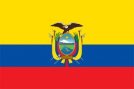 Vlag Equador - Polyester -  1 x 1,5 meter