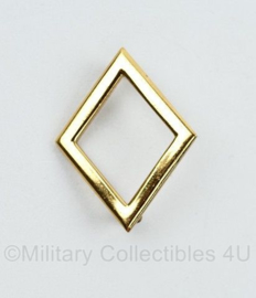 KL MILVA dames insigne goudkleurig Galjon 1962 1982  Rang Hoofd MILVA Geneeskundige dienst 2e klasse zomer uniform   -  4 x 3.5 cm - origineel