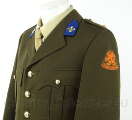 KL Landmacht DT uniform jas en broek Aan- en afvoertroepen 2e luitenant  - model voor 2000 aan en afvoer troepen - Maat 54 jas (LARGE ) en 94x85 broek uit 1989 - origineel