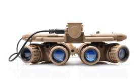 DUMMY Night Vision Goggles met battery pack nachtkijker – Wide Angle – GPNVG-18 Night  Vision Device nachtkijker voor MICH FAST helm Coyote (zonder helm)