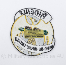 Klu Luchtmacht embleem Phoenix - Nemo Me Impune Lacussit - 10 x 9 cm - origineel