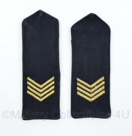 Koninklijke Marine epauletten rang Sergeant Majoor - 13 x 5 cm - origineel