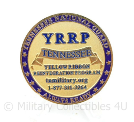Coin Tennessee YRRP Military and Family National Guard coin - Yellow Ribbon Reintegration Program - diameter 4 cm - origineel
