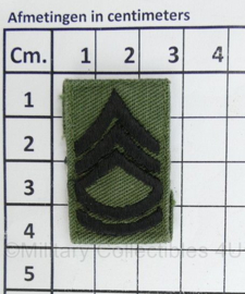 US Army Master Sergeant kraaginsigne paar  - 4 x 2,5 cm - origineel