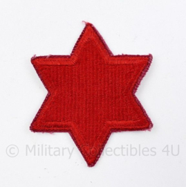 WO2 US embleem 6th infantry Division - 7 x 6 cm -  origineel