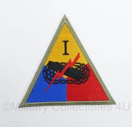 WO2 US 1st Armored Corps patch cut edge - 10 x 9,5 cm