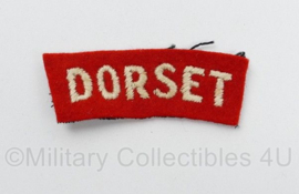 Britse leger Dorset shoulder title - 6 x 2,5 cm - origineel