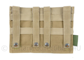 US Army en Defensie Warrior Assault triple magazin pouch MOLLE coyote - 23 x 5 x 17 cm - mist 1 klep -  origineel