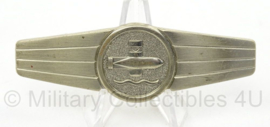 BW Bundeswehr borstspange Tatigkeitsabzeiche zilver - Underwater weapons staff activity badge - afmeting 8 x 2 cm - origineel