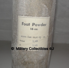 Foot powder - Poeder groot model 16 oz - origineel 1940