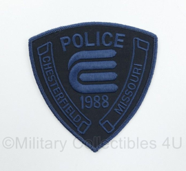 US Police patch Missouri Chesterfield Police 1988 - 10 x 10 cm - origineel
