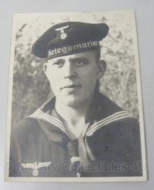 Foto - Duitse Kriegsmarine matroos - 1940 24 x 18 cm.orgineel 1940