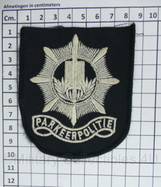 Nederlandse Gemeentepolitie Parkeerpolitie embleem - 10 x 8 cm - origineel