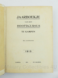 Jaarboekje van den Hoofdcursus te Kampen 1915 - origineel