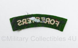 Britse leger Foresters shoulder title - 8 x 2,5 cm - origineel