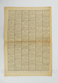 WO2 Duitse krant Tageszeitung nr. 209 7 september 1943 - 47 x 32 cm - origineel