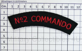 WO2 Britse leger No. 2 Commando shoulder titles pair