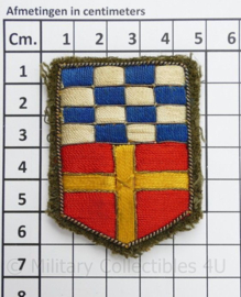 KL Natres Nationale Reserves luxe officiers embleem - 6 x 4½ cm - origineel