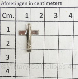 KL Nederlandse leger Aalmoezenier Geestelijke kruis voor het uniform - 2 x 1,5 cm - origineel