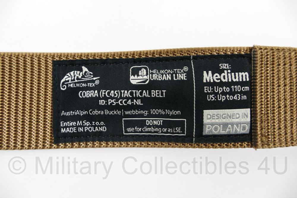 Helikon-Tex Cobra FC45 Tactical Belt Coyote Tan - maat Medium - origineel