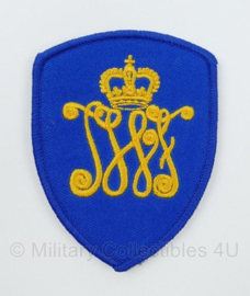 KL Nederlandse leger Regiment Infanterie Johan Willem Friso embleem met klittenband - 9,5 x 7 cm