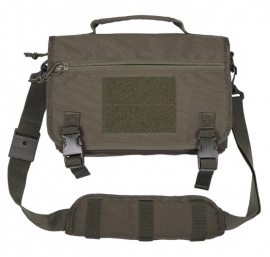 Messenger Bag met schouderriem GROEN - 32 x 23 x 6 cm.