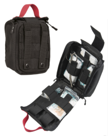 25-delige Tactical First Aid kit EHBO kit in Molle pouch IFAK met inhoud Made in Germany Leine Werke GMBH - ZWART