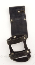 Politie portofoon tas voor koppel - zwart leer - origineel