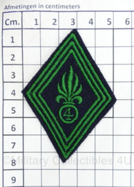 Franse Legion Etrangere 4th foreign regiment mouwembleem - 7,5 x 5 cm -  origineel