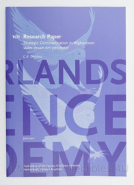 Boek Defensie 101 Reseach paper Strategic Communication In Afghanistan - G.R. Dimitriu