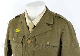 Wo2 US Army Class A jacket 1941 gedateerd - rang Private - size 36R = maat 46- origineel